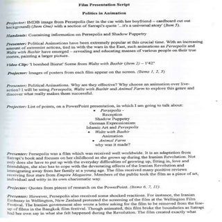 Politics in animation