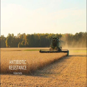 Antibiotic Resistance in Agriculture