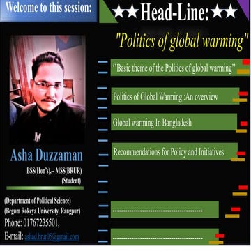 Politics of global warming