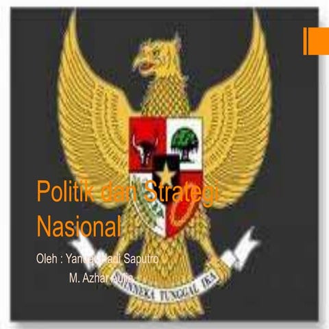 Politik dan strategi nasional