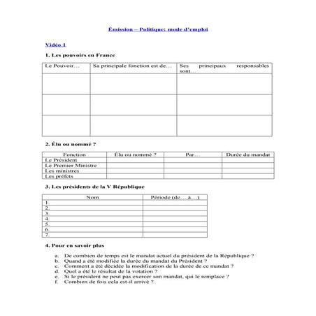 Politique mode d_emploi