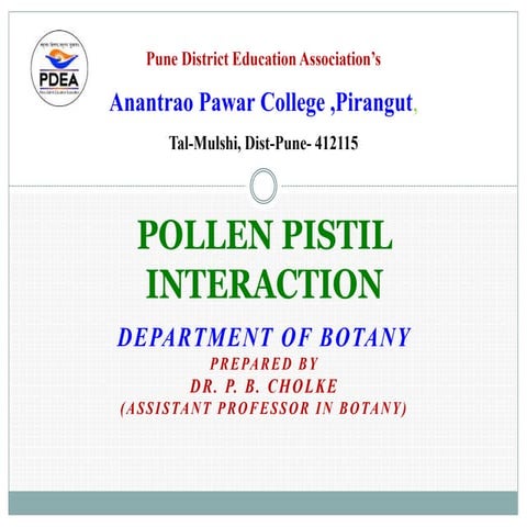 Pollen pistil interaction