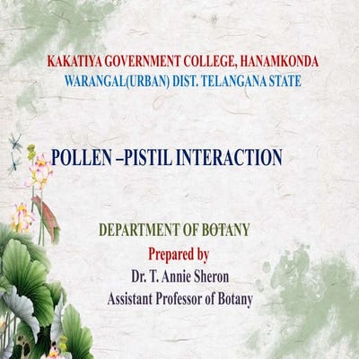 Pollen pistil interaction