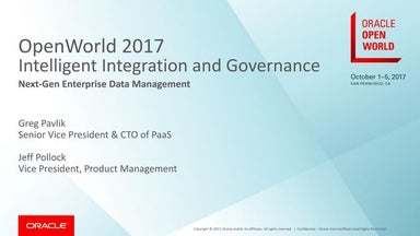 Intelligent Integration OOW2017 - Jeff Pollock