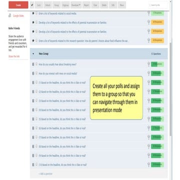 Curing Fake News Phobia - Poll Screenshots