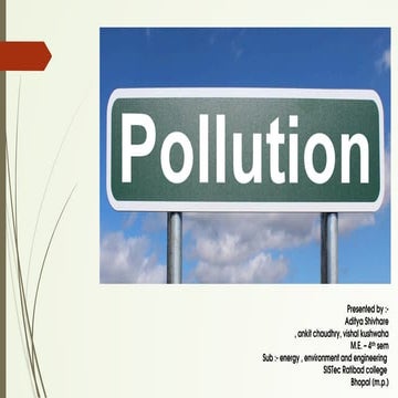 energy environmental and engineering pollution notes | PDF