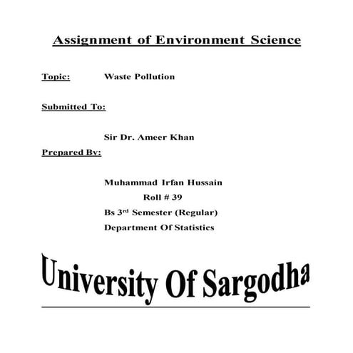 Pollution and its types