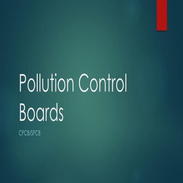 Pollution control boards sb