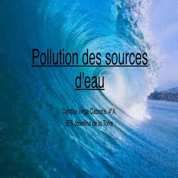 Pollution des sources d'eau | PDF