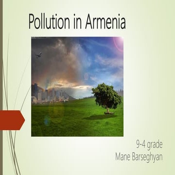Pollution in armenia