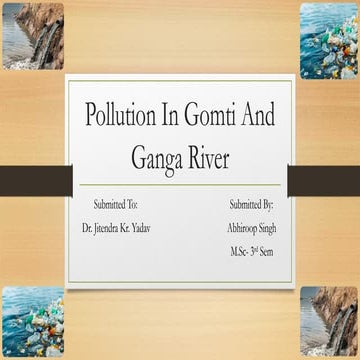 Pollution In Ganga And Gomti River .pptx