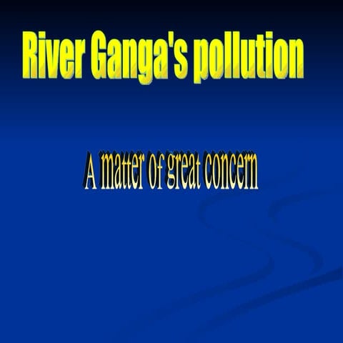 Pollution in River Ganga