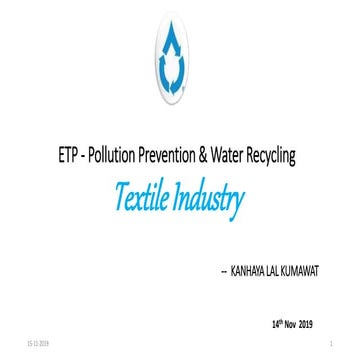 Pollution prevention in textile industry