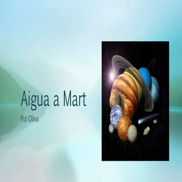 Aigua a Mart