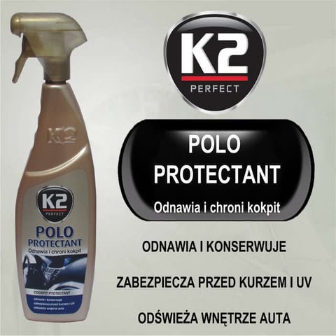 K2 Polo Protectant 700 ml - konserwuje deskę rozdzielczą