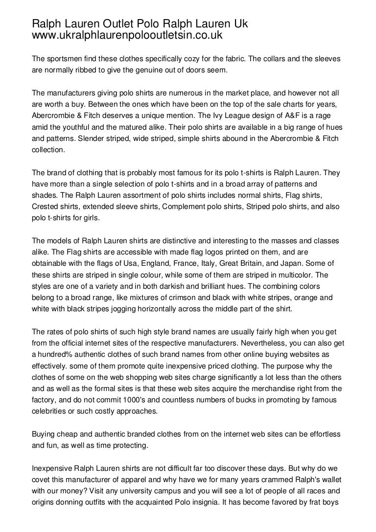 ralph outlet uk