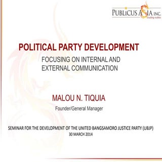Political Party Development: Extern...