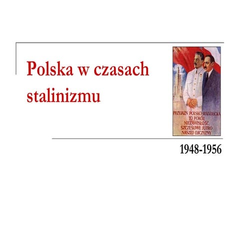 Polska w czasach stalinizmu