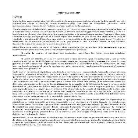 Política de Marx
