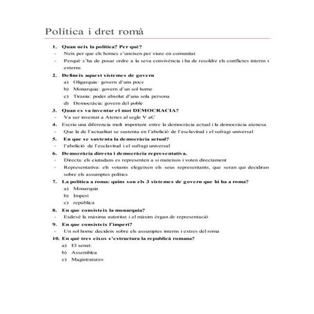 Poltica i drets romans