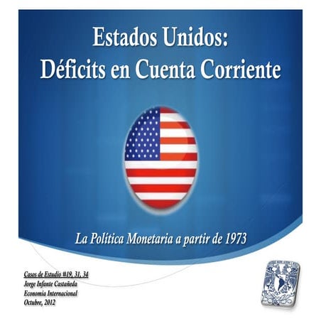Política monetaria de EUA a partir de 1973