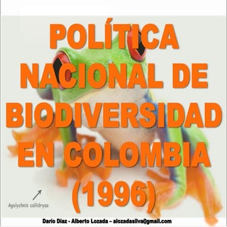Política Nacional de Biodiversidad ...