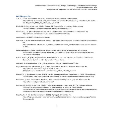 Políticas educativas regionales en la gestión de las tic (bibliografia)