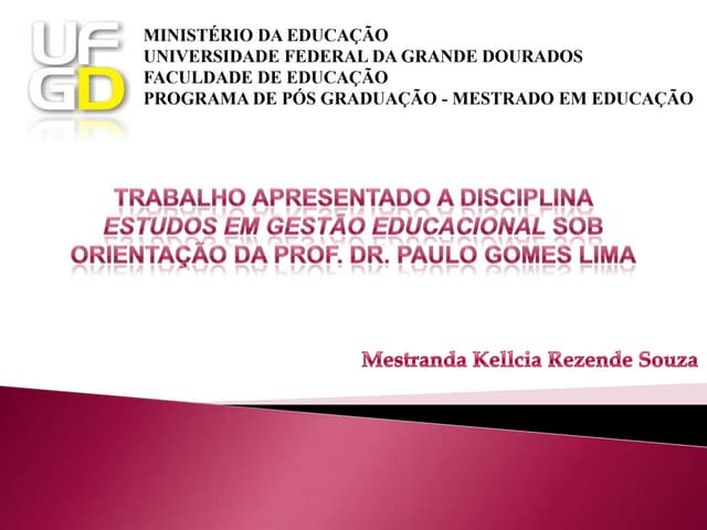 Políticas públicas para a qualidade...
