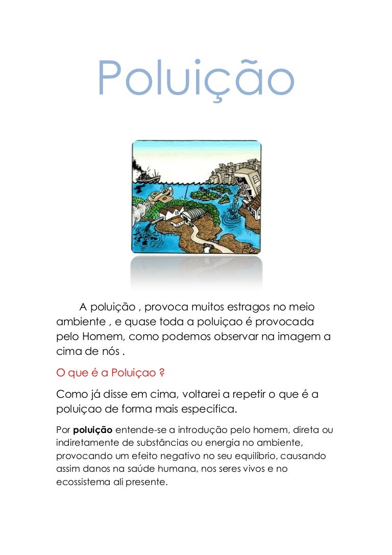 Qual O Tipo De Poluição Abordado Na Aula De Hoje