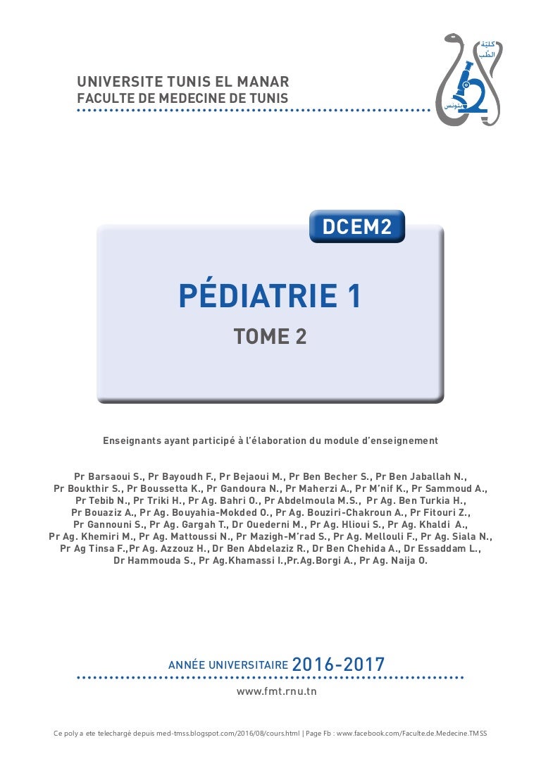 Poly Dcem2-Pediatrie1-T2-2016