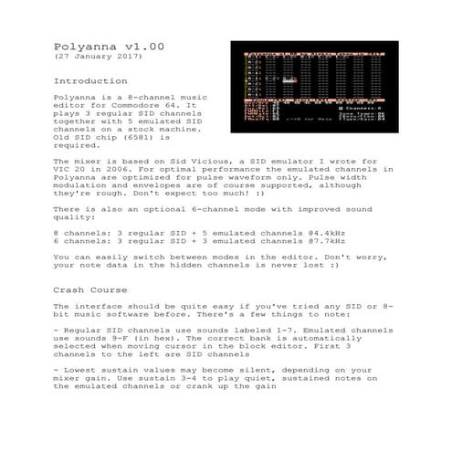 Polyanna manual | PDF