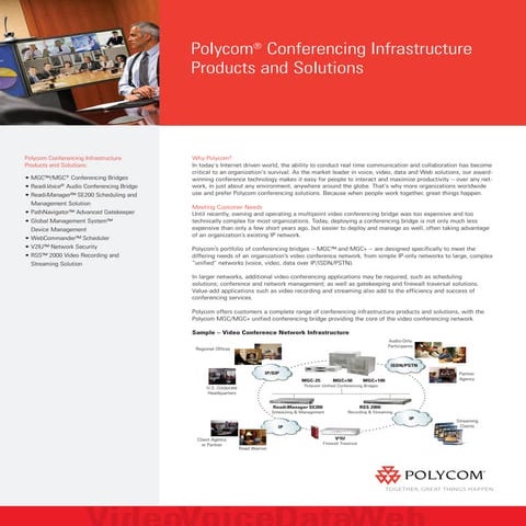 Polycom MGC/MGC Unified Conferencing Bridges Solution Overview | PDF