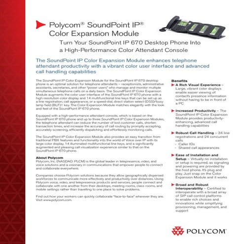 Polycom ip color_expansion_module_datasheet (2)