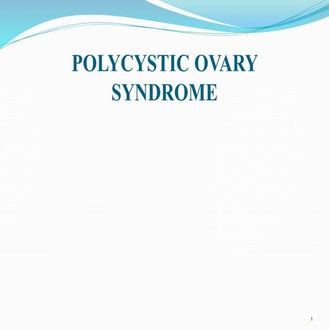 Polycystic ovary syndrome | PPTX