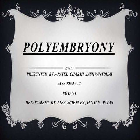 Polyembryony