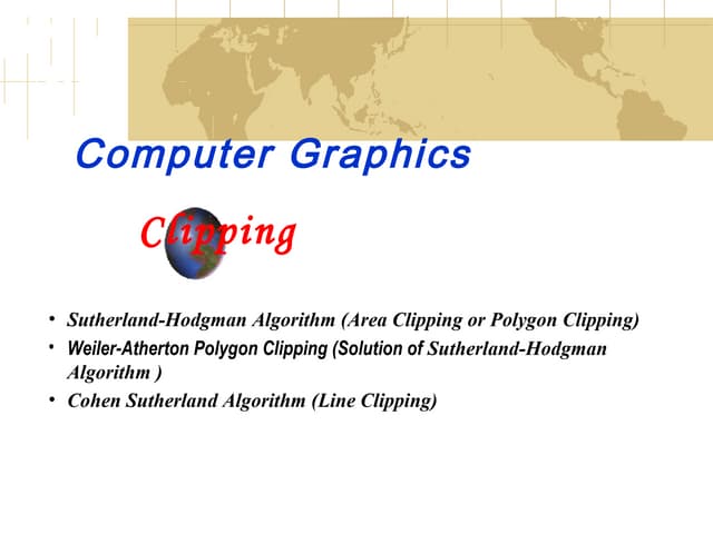 Polygon clipping
