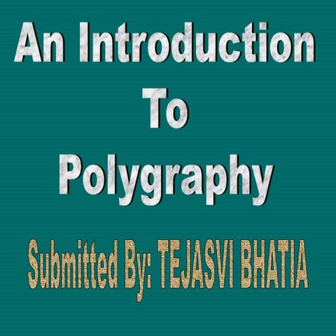 Polygraphy