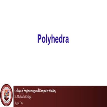 Polyhedrons