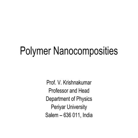Polymer Nanocomposite