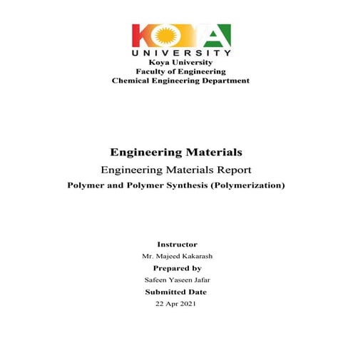 Polymer and polymer synthesis