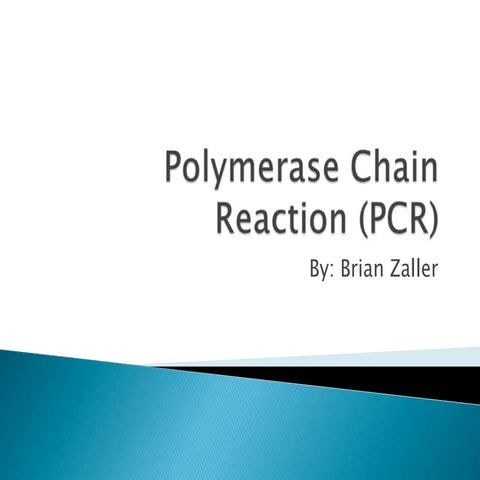 Polymerase chain reaction (pcr)