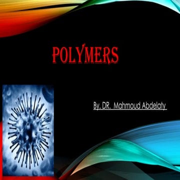 Polymer lecture notes | PPT