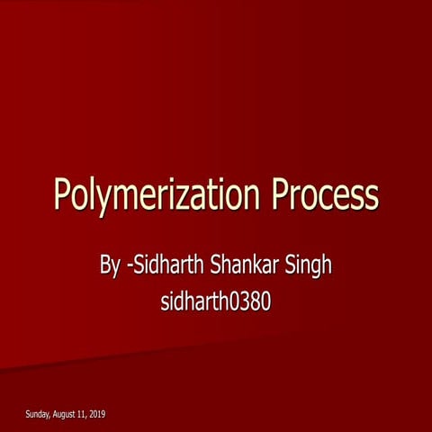 Polymerization Process 