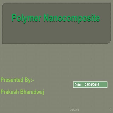 Polymer nanocomposite