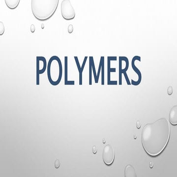 Polymers