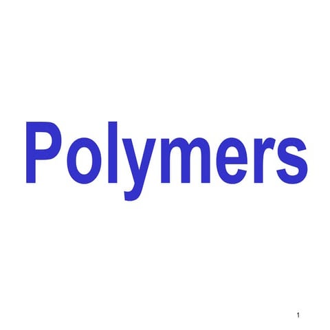 Intrduction to polymers in materials science and engineering