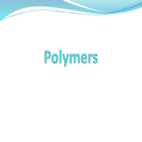 polymers for btech 1st year sem 1/2 chemistry