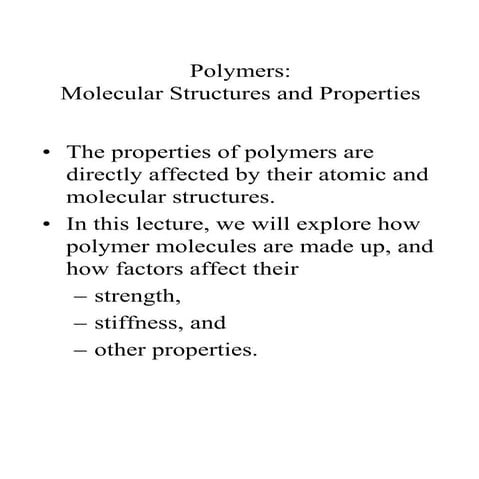 Polymer structures