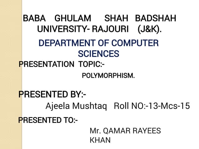 Polymorphism