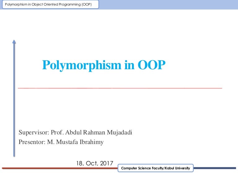 Polymorphism in oop
